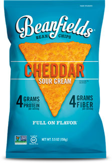 Beanfields Vegan Cheddar Sour Cream Bean Chips